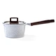 MGC sauce pan Ceramic Non-Stick Small Pot PFAS-Free Butter Warmer Dishwasher Safe 6.5INCH White